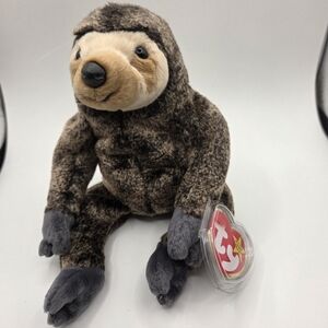 Ty Brown and Gray Sloth PlushTY Beanie Baby - SLOWPOKE the Sloth (5.5 inch)